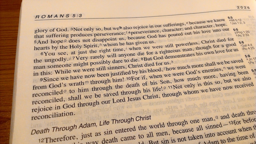 Verse for Good Friday Romans 5 v 6 - 8