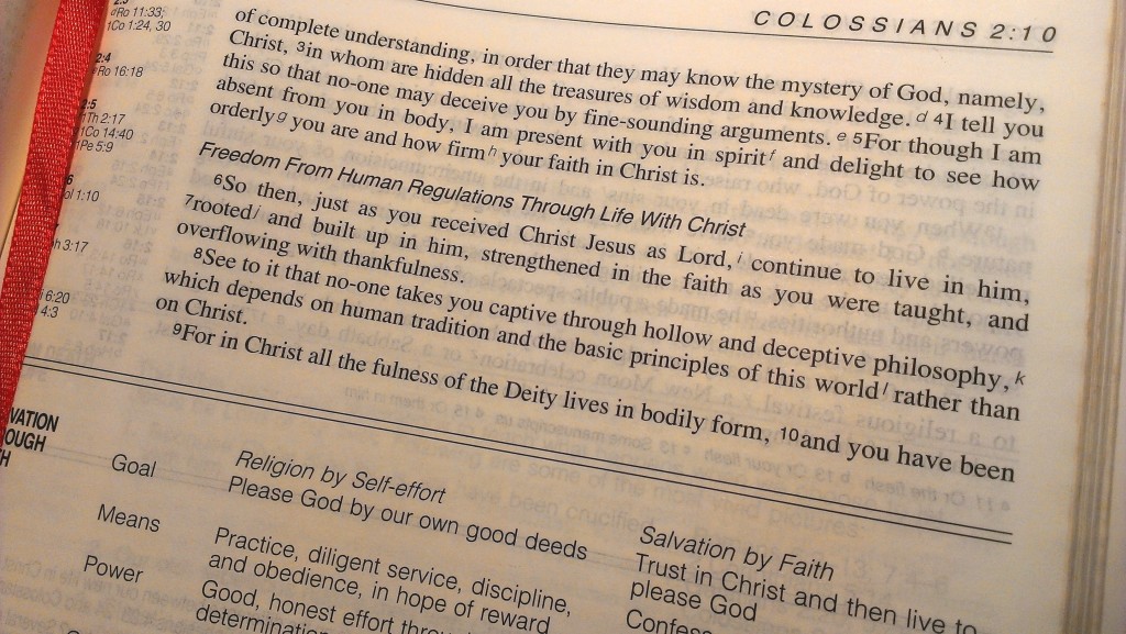 Verse Of The Week Colossians 2 v6&7
