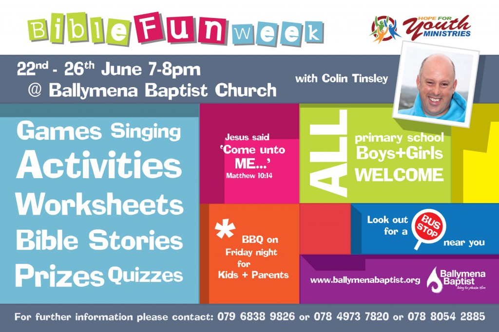 Ballymena Baptist bible fun week 2015