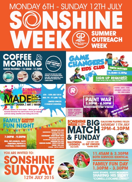 Green Pastures Church Sonshine Week