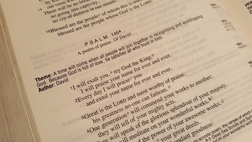 Psalm 145v2,18 &19