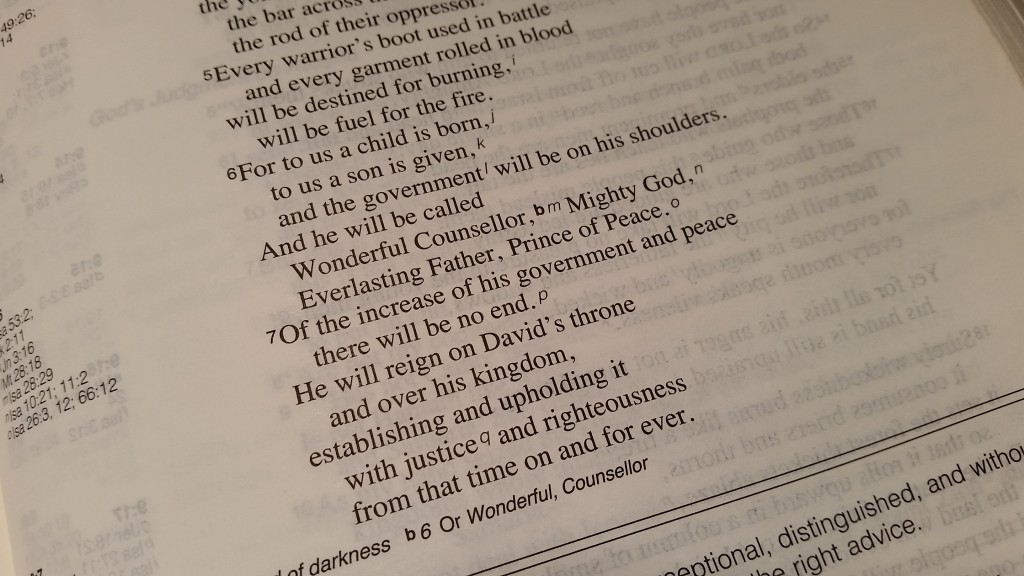 Verse of the week 14th December 2015