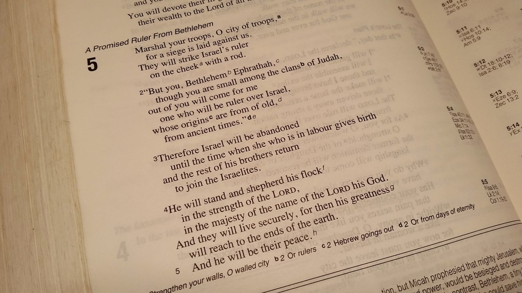 Verse of the week 7th December 2015