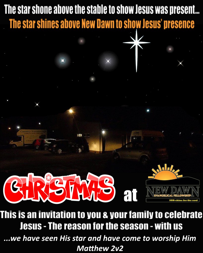 Experience a new dawn at Christmas - star