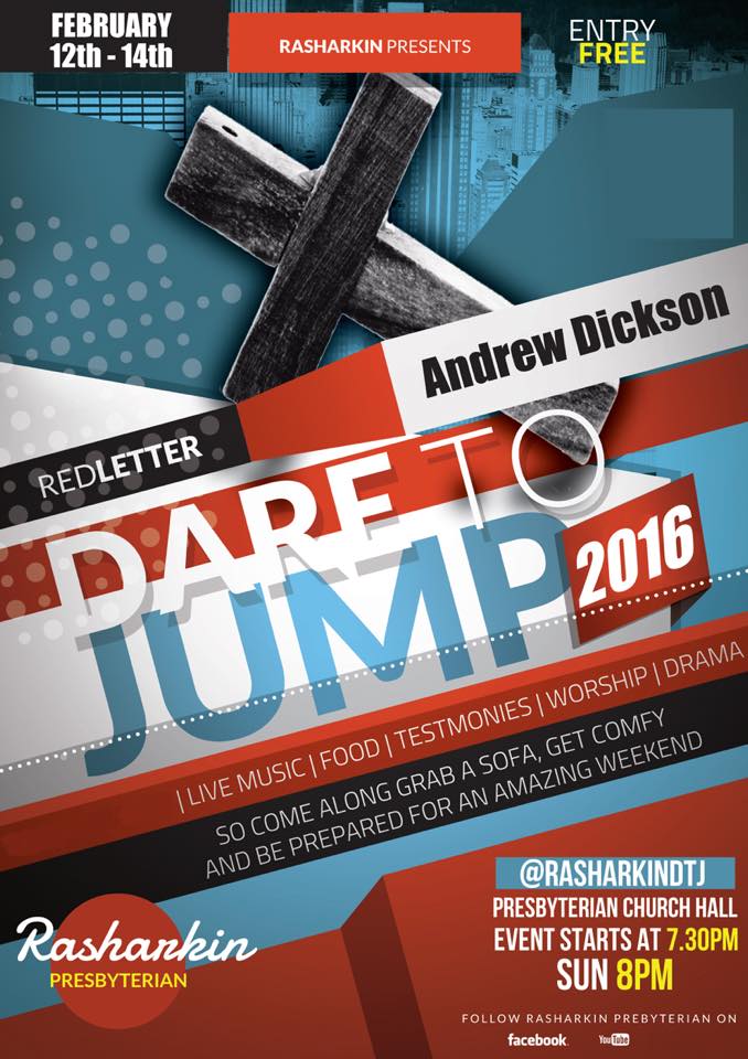 Dare to Jump into Rasharkin Presbyterian Church Youth Weekend