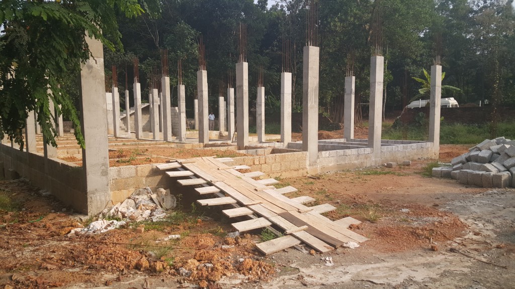 The Jonathan Boyd home - construction well under way