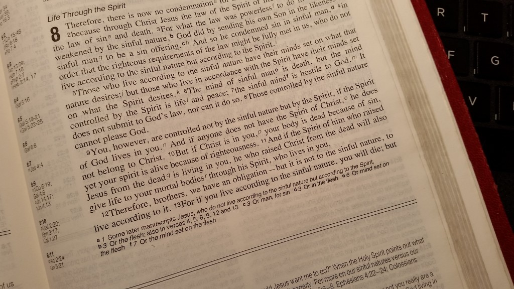 Verse of the week from Romans 8 v 10 & 11