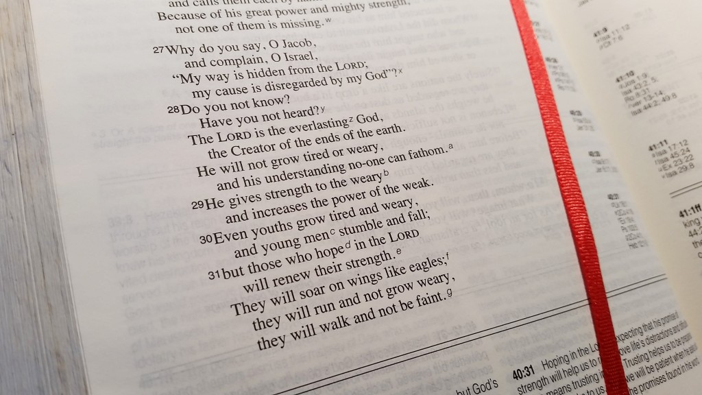 The Church Page verse of the week Isaiah 40