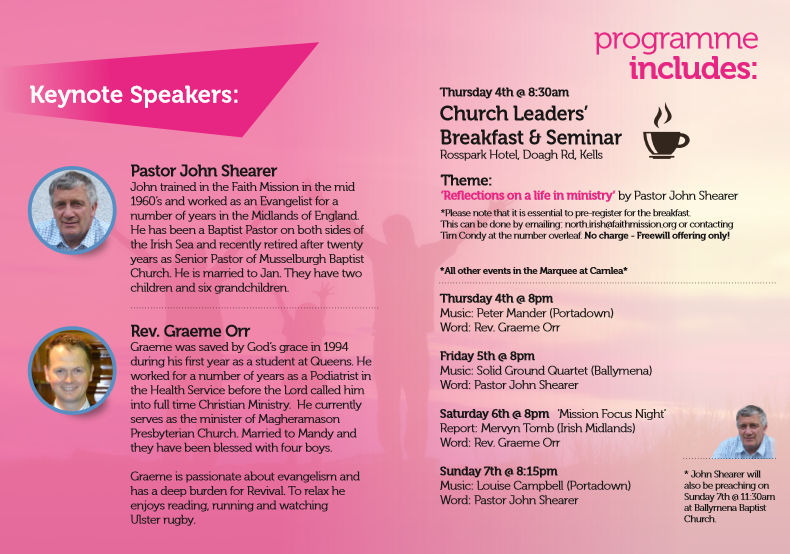 The Annual North Ulster Bible Weekend 