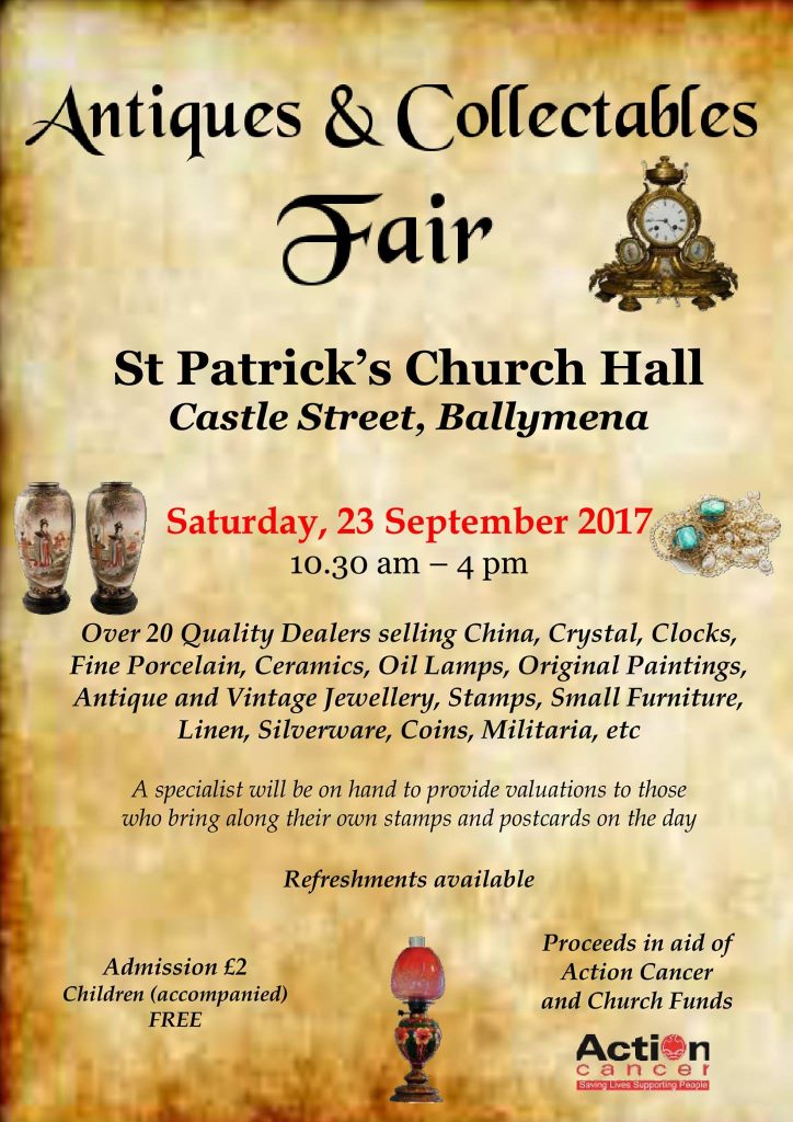 Antiques and Collectables Fair at St Patrick's Ballymena