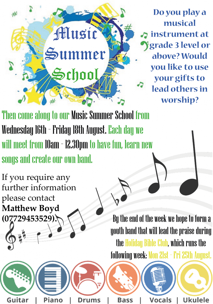 Music Summer School at First Ballymena Presbyterian Church