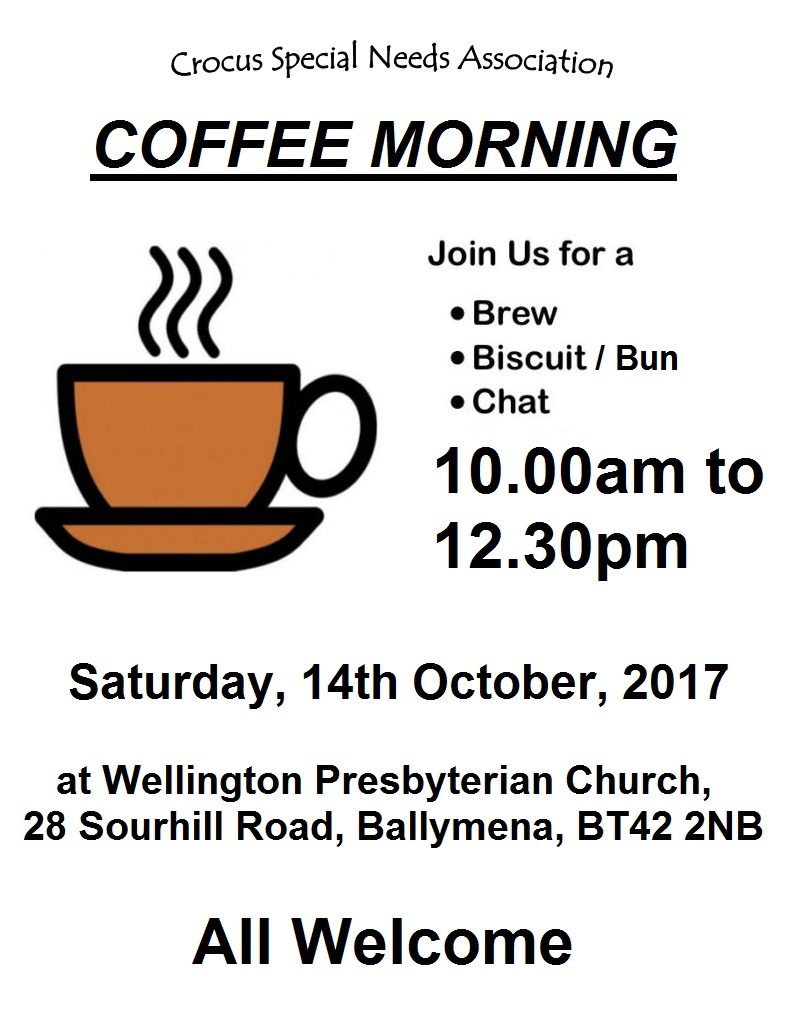 Coffee Morning for Crocus Special Needs Association