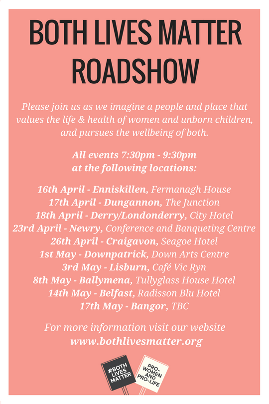 Both Lives Matter Roadshows – April & May 2018