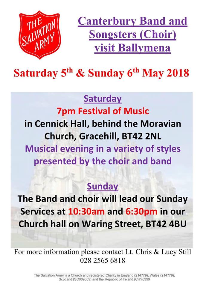Canterbury Band and Songsters (Choir) in Ballymena
