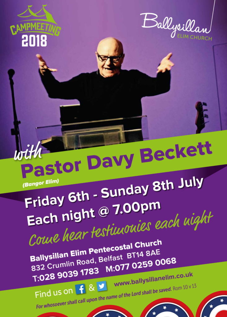 Campmeeting 2018 at Ballysillan Elim Pentecostal Church