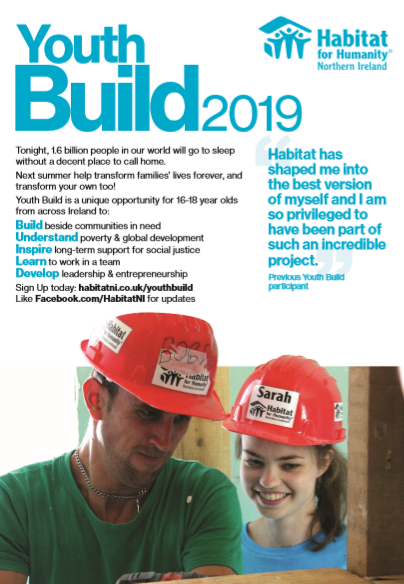 Habitat NI launches Youth Build 2019