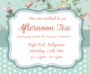Afternoon Tea fundraiser for The Francina Foundation